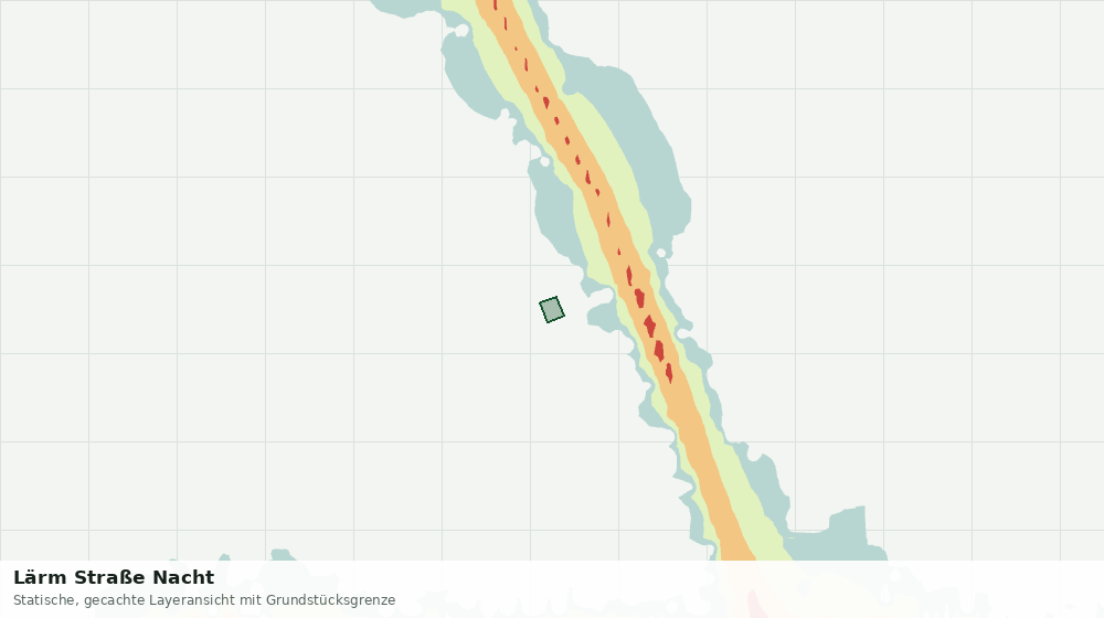 Statische Kartenansicht: Lärm Straße Nacht