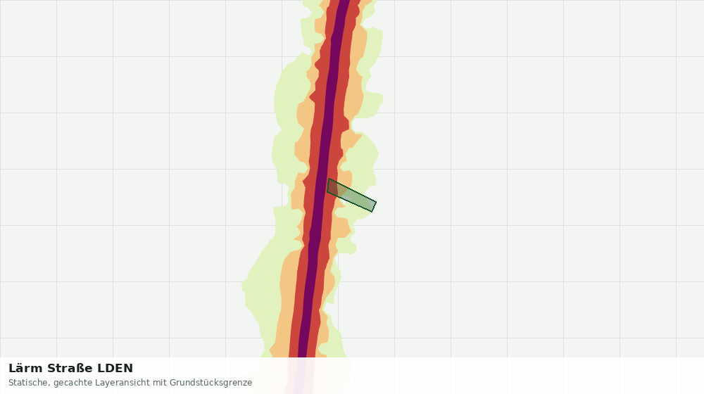 Statische Kartenansicht: Lärm Straße LDEN