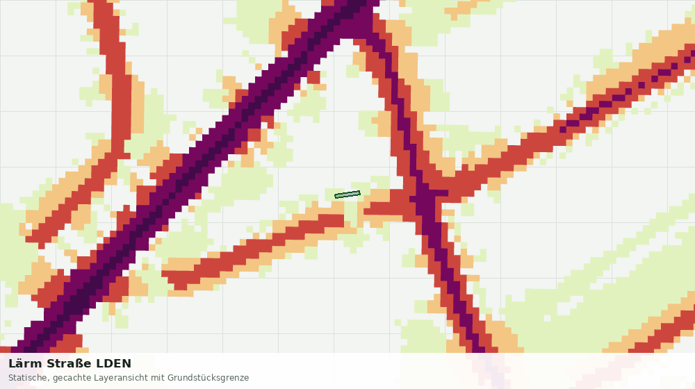 Statische Kartenansicht: Lärm Straße LDEN