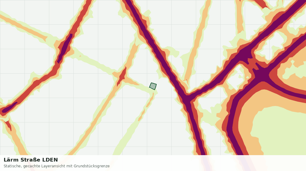 Statische Kartenansicht: Lärm Straße LDEN