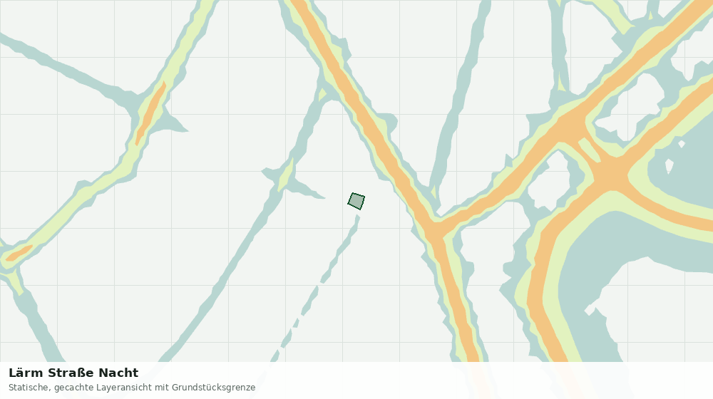 Statische Kartenansicht: Lärm Straße Nacht