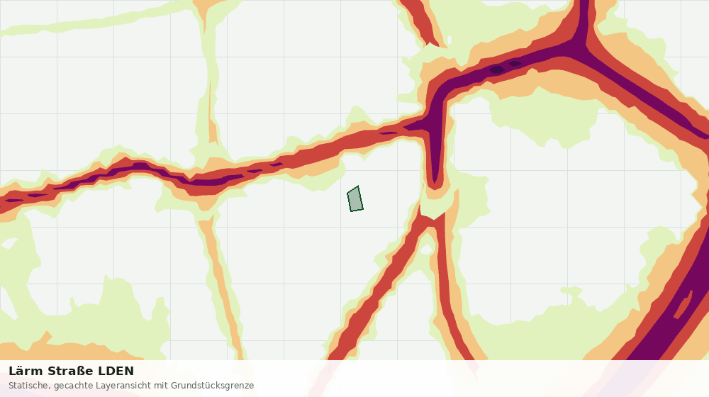 Statische Kartenansicht: Lärm Straße LDEN