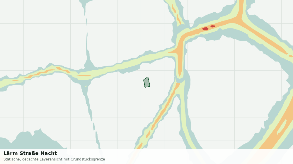 Statische Kartenansicht: Lärm Straße Nacht