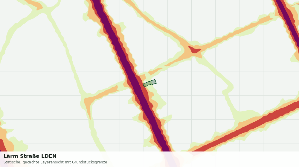 Statische Kartenansicht: Lärm Straße LDEN
