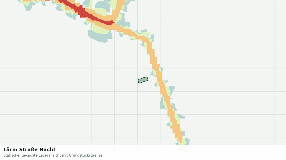 Statische Kartenansicht: Lärm Straße Nacht