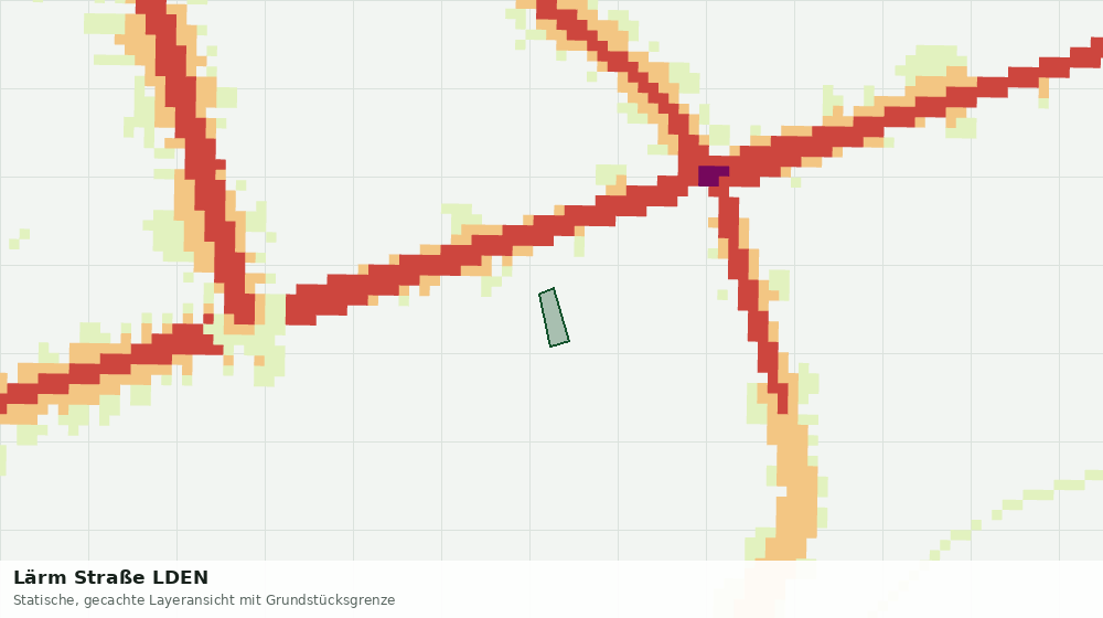 Statische Kartenansicht: Lärm Straße LDEN
