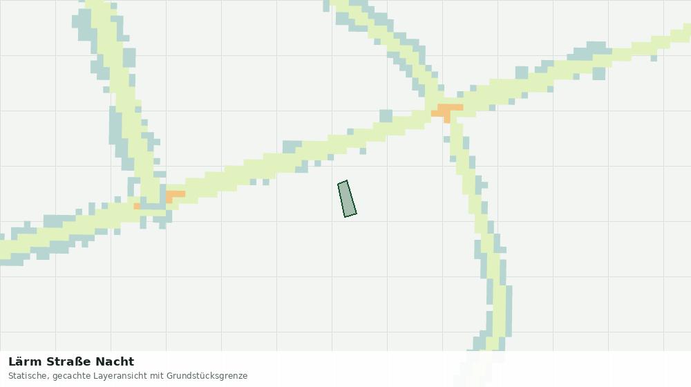 Statische Kartenansicht: Lärm Straße Nacht