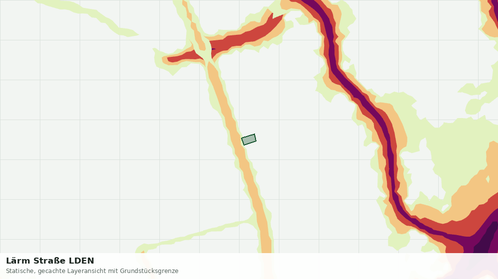 Statische Kartenansicht: Lärm Straße LDEN