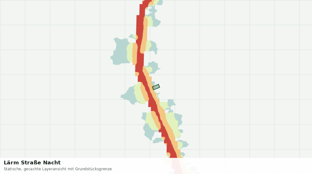 Statische Kartenansicht: Lärm Straße Nacht