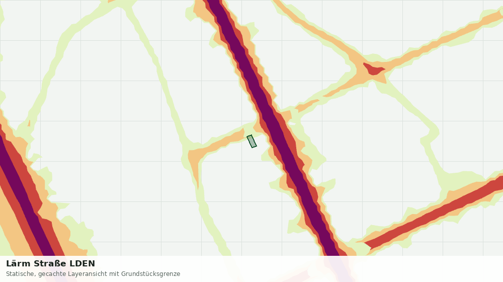 Statische Kartenansicht: Lärm Straße LDEN