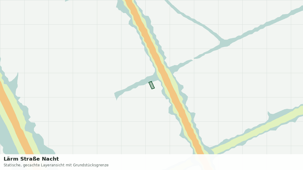 Statische Kartenansicht: Lärm Straße Nacht
