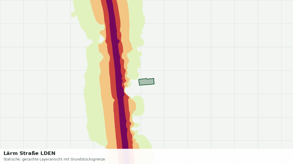 Statische Kartenansicht: Lärm Straße LDEN