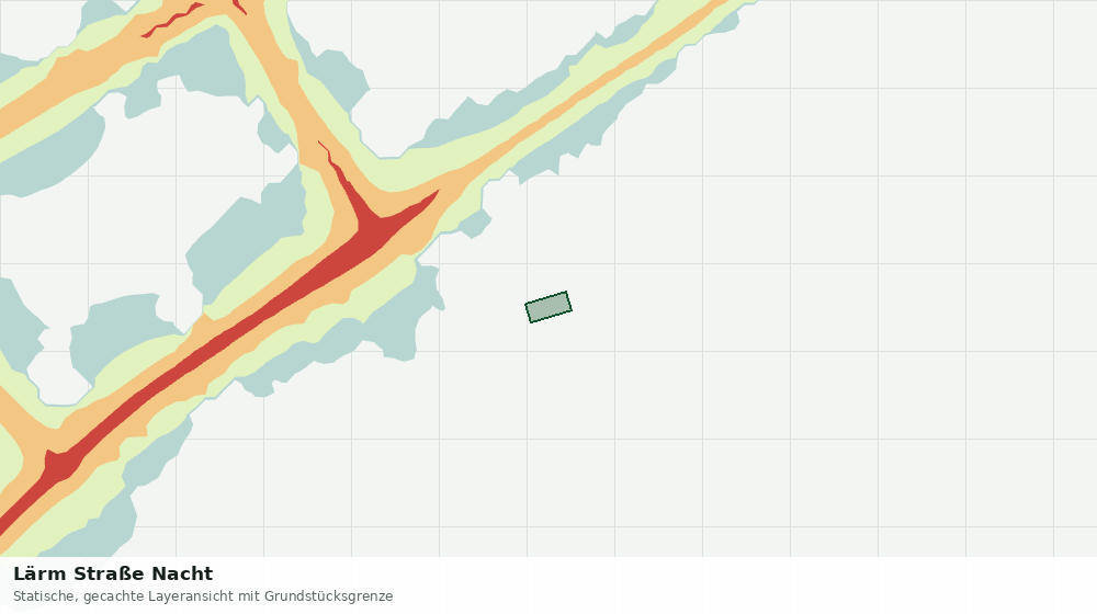 Statische Kartenansicht: Lärm Straße Nacht