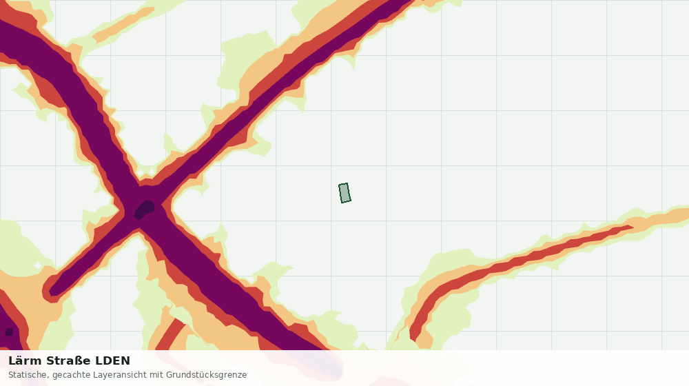 Statische Kartenansicht: Lärm Straße LDEN