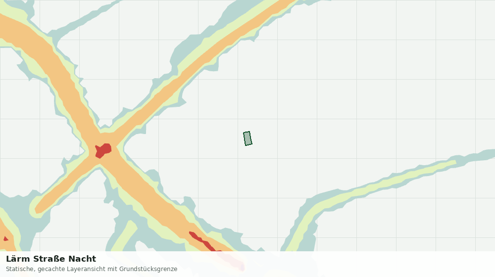 Statische Kartenansicht: Lärm Straße Nacht