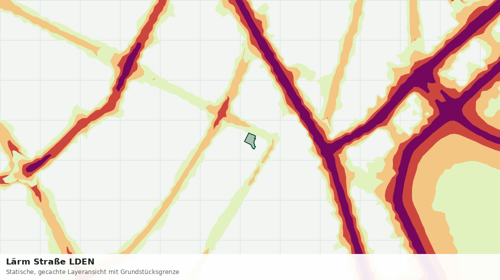 Statische Kartenansicht: Lärm Straße LDEN