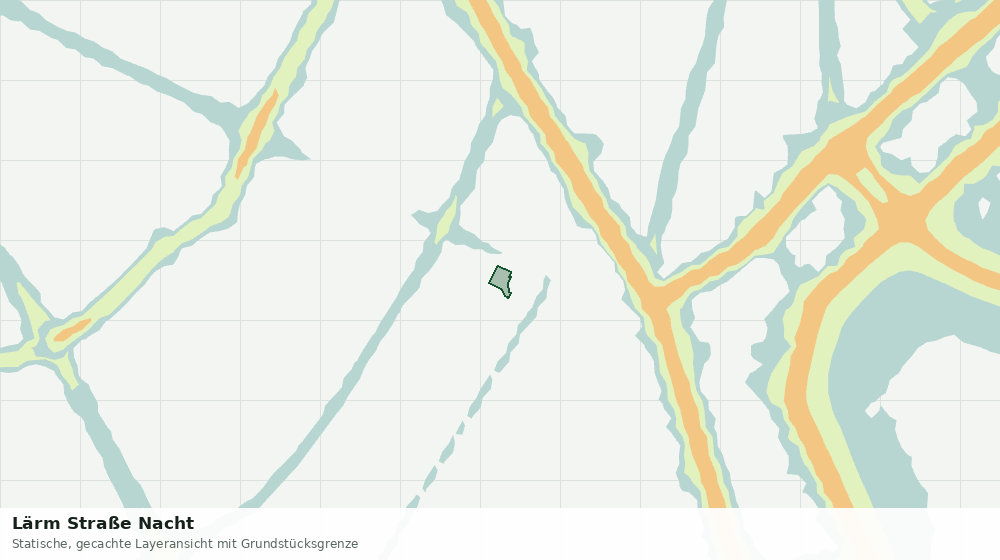 Statische Kartenansicht: Lärm Straße Nacht