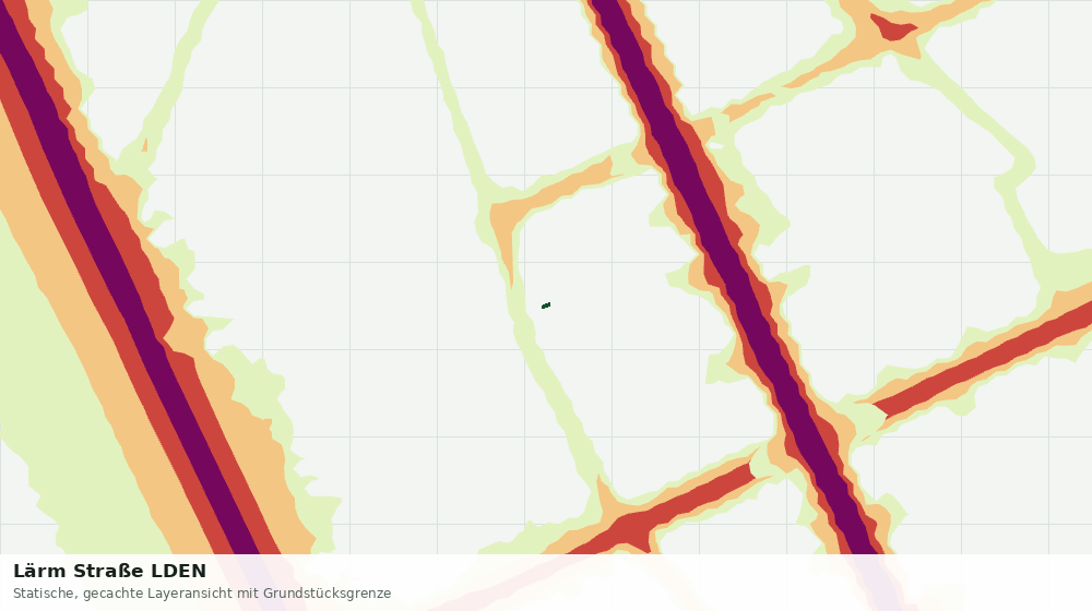 Statische Kartenansicht: Lärm Straße LDEN