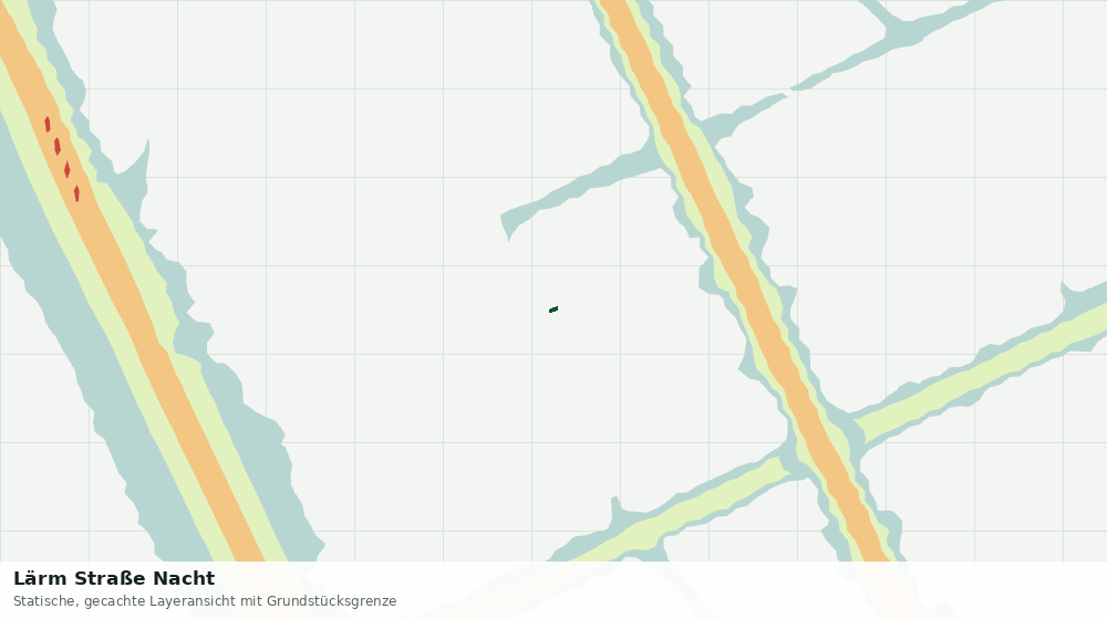 Statische Kartenansicht: Lärm Straße Nacht