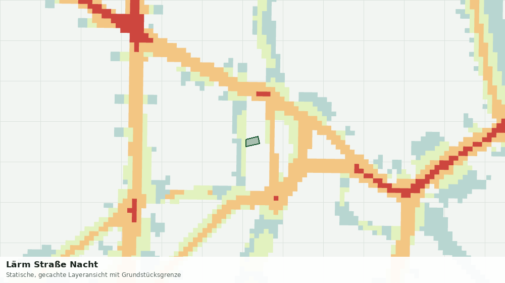 Statische Kartenansicht: Lärm Straße Nacht