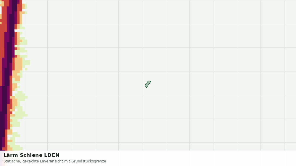 Statische Kartenansicht: Lärm Schiene LDEN