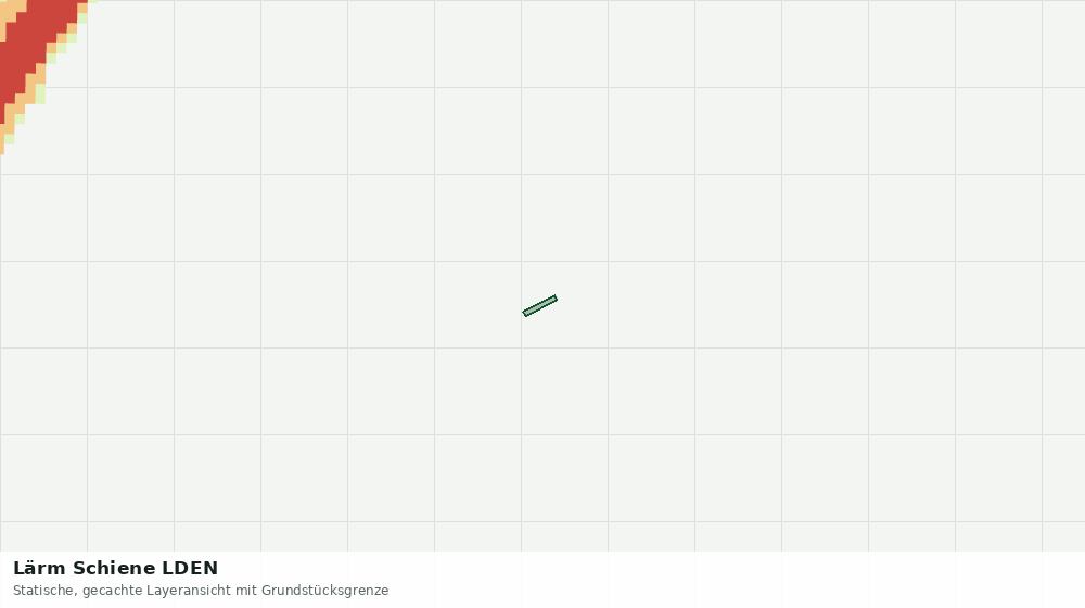 Statische Kartenansicht: Lärm Schiene LDEN