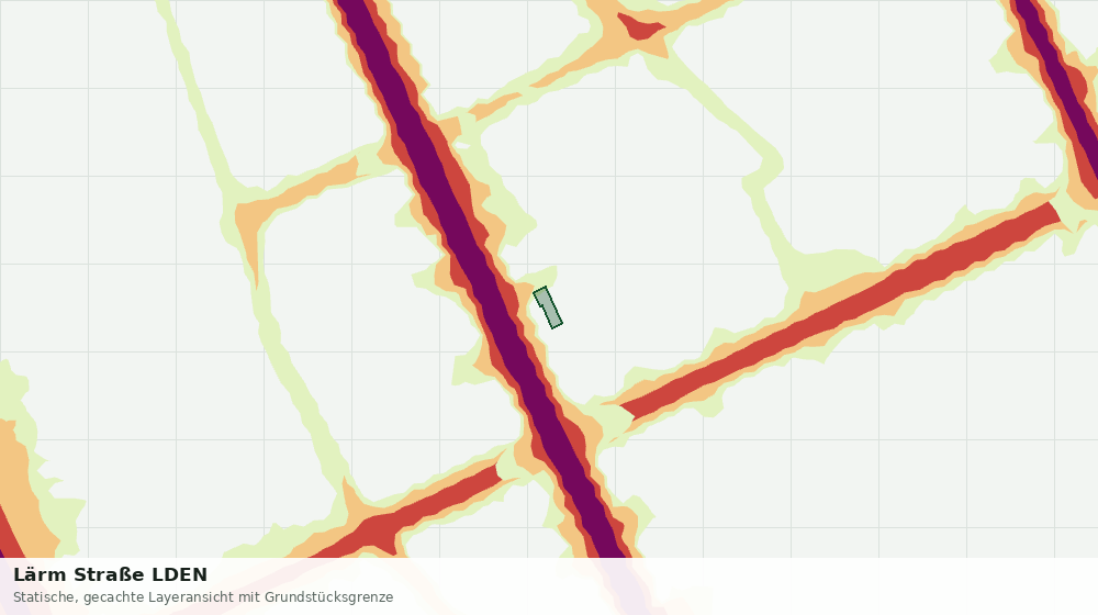 Statische Kartenansicht: Lärm Straße LDEN