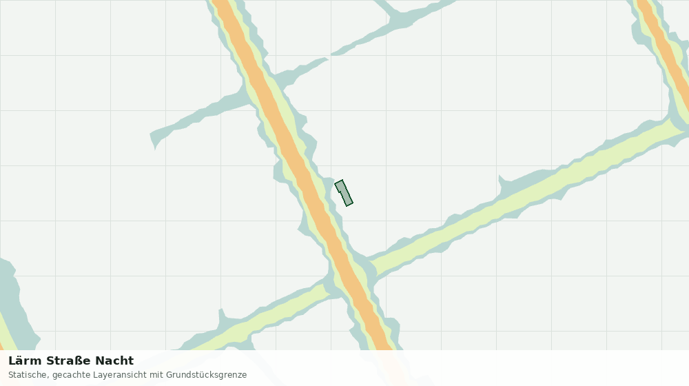 Statische Kartenansicht: Lärm Straße Nacht