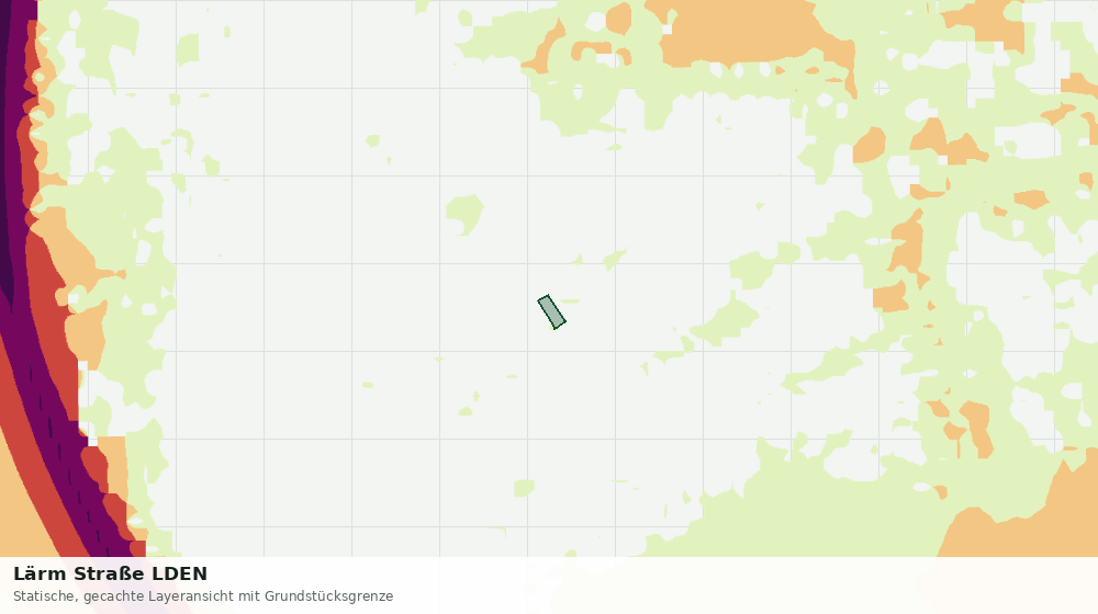 Statische Kartenansicht: Lärm Straße LDEN