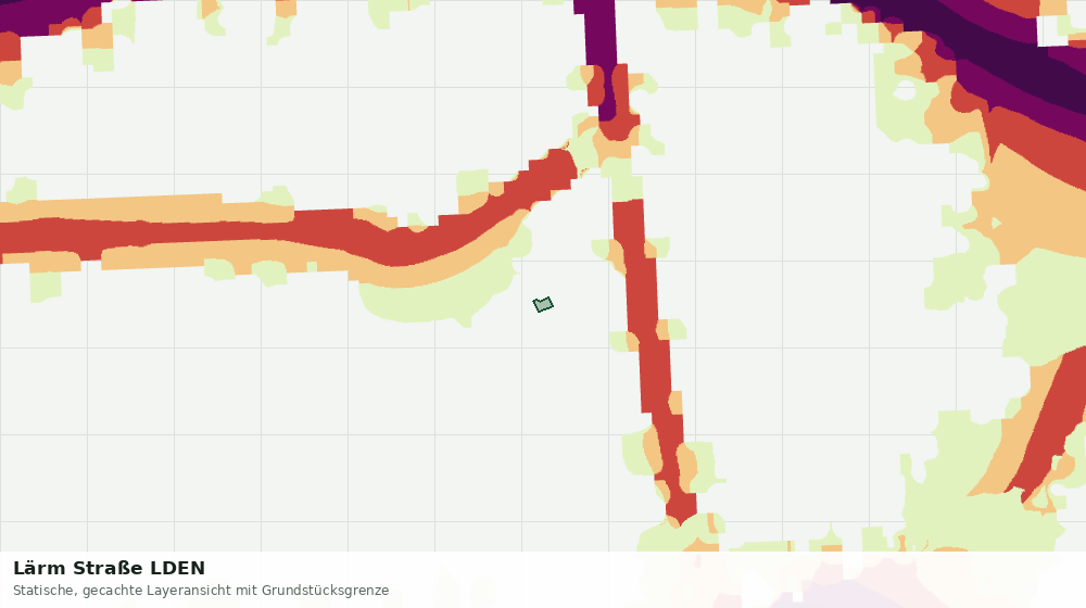 Statische Kartenansicht: Lärm Straße LDEN