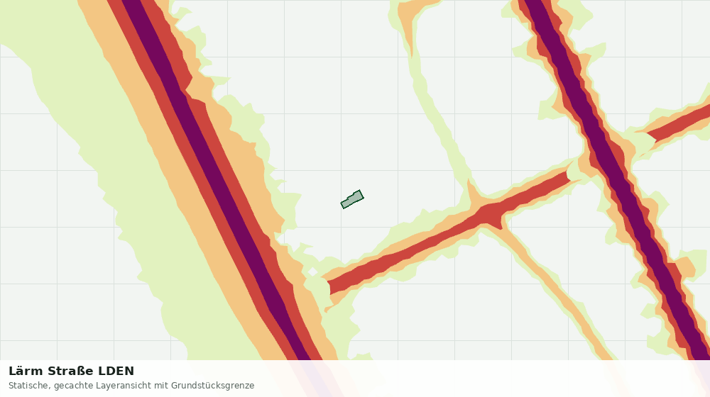 Statische Kartenansicht: Lärm Straße LDEN