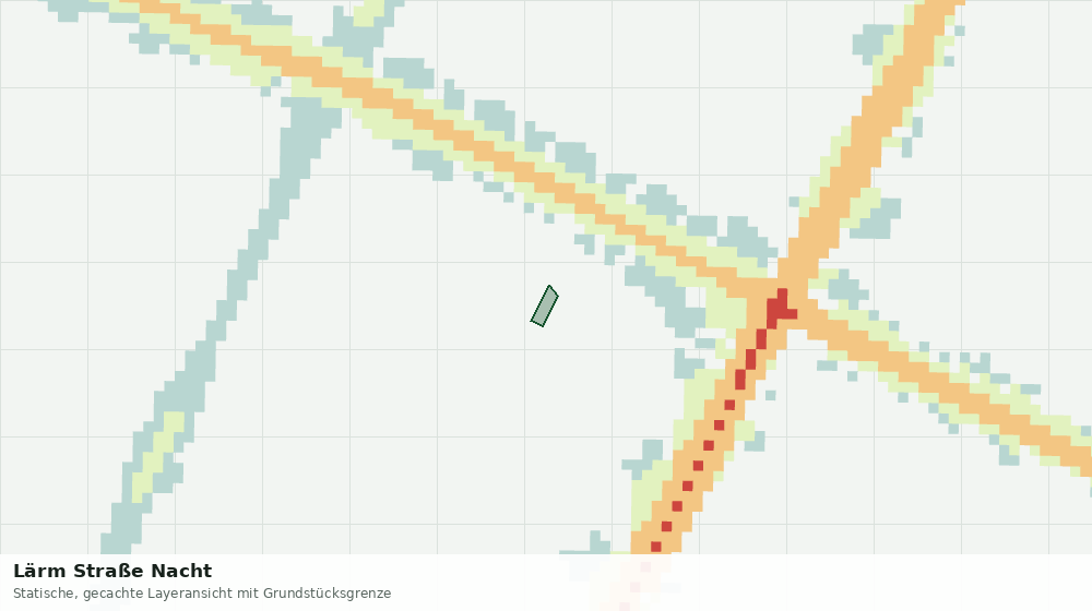 Statische Kartenansicht: Lärm Straße Nacht