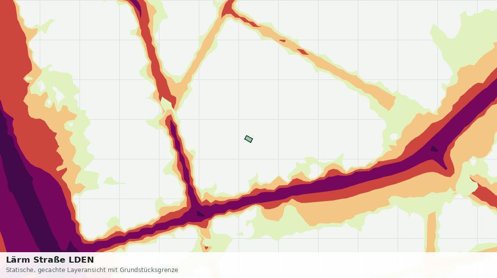 Statische Kartenansicht: Lärm Straße LDEN
