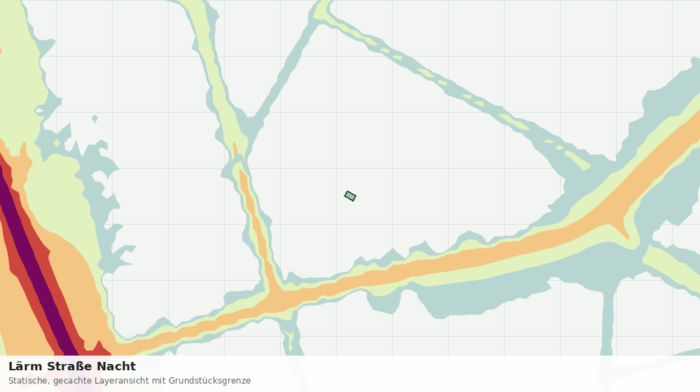 Statische Kartenansicht: Lärm Straße Nacht