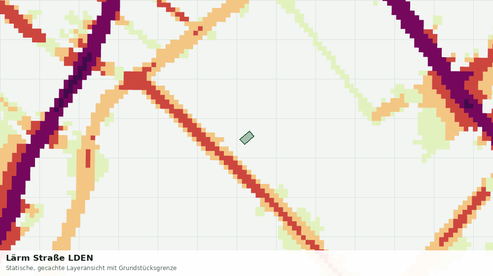 Statische Kartenansicht: Lärm Straße LDEN
