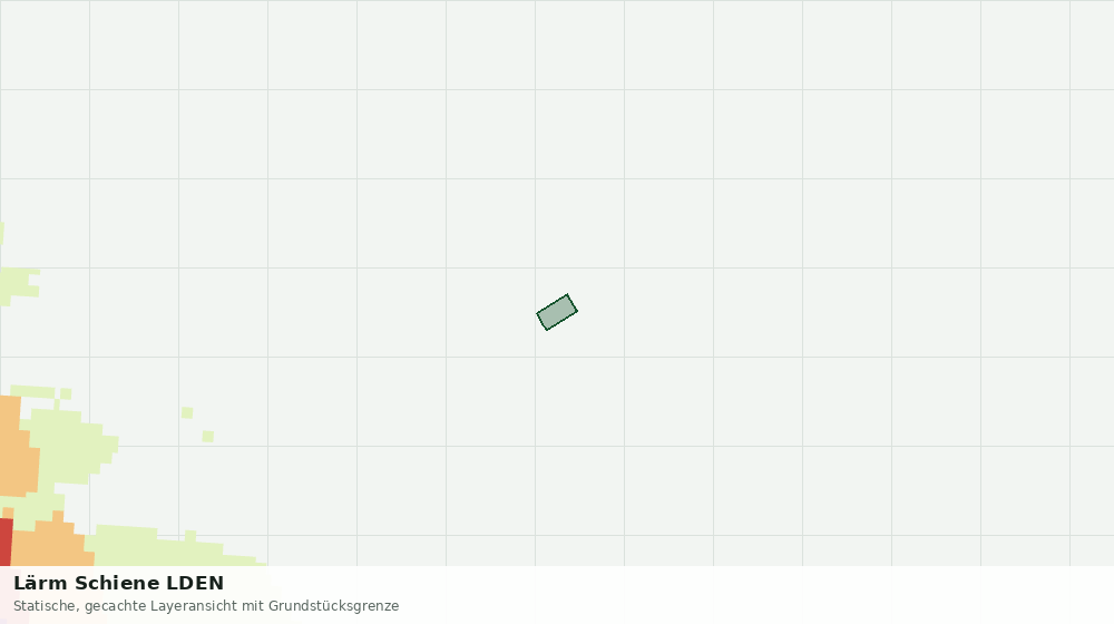 Statische Kartenansicht: Lärm Schiene LDEN