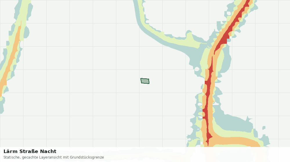 Statische Kartenansicht: Lärm Straße Nacht