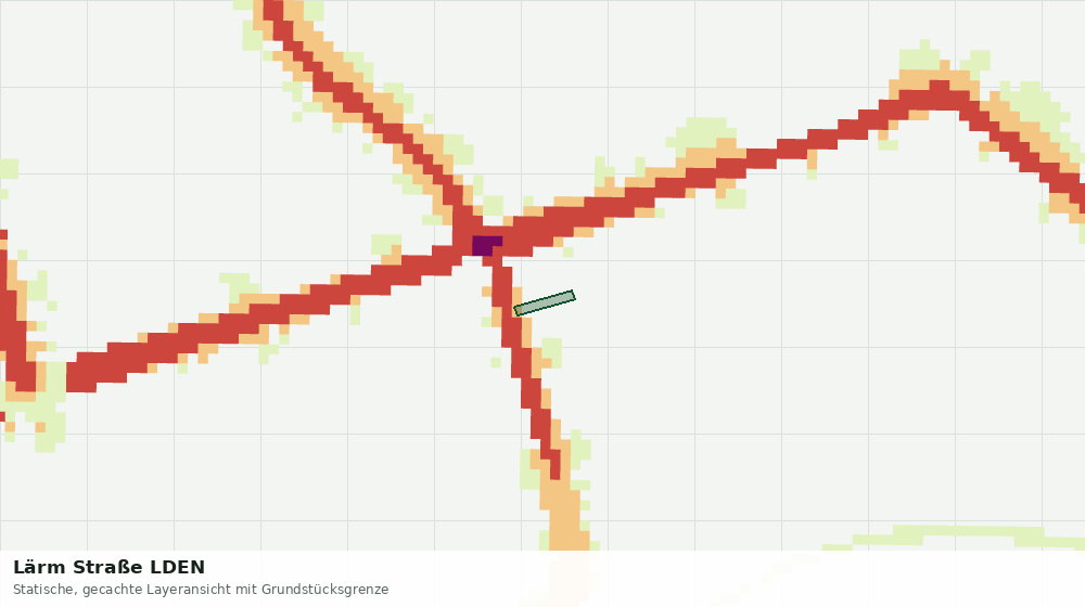 Statische Kartenansicht: Lärm Straße LDEN