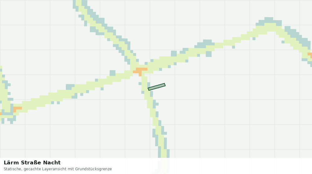 Statische Kartenansicht: Lärm Straße Nacht