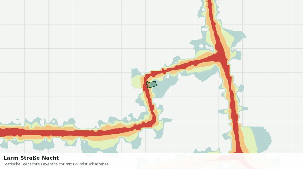 Statische Kartenansicht: Lärm Straße Nacht
