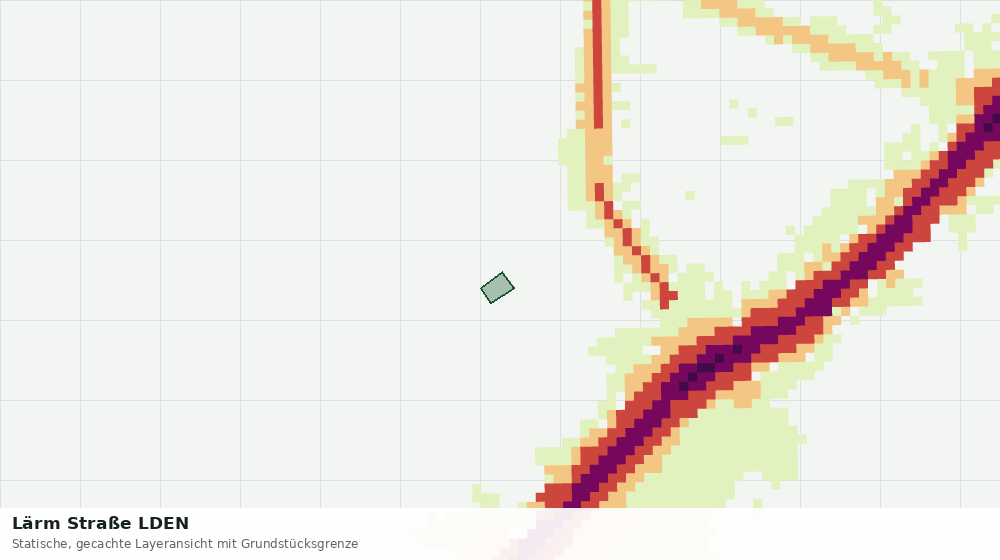 Statische Kartenansicht: Lärm Straße LDEN