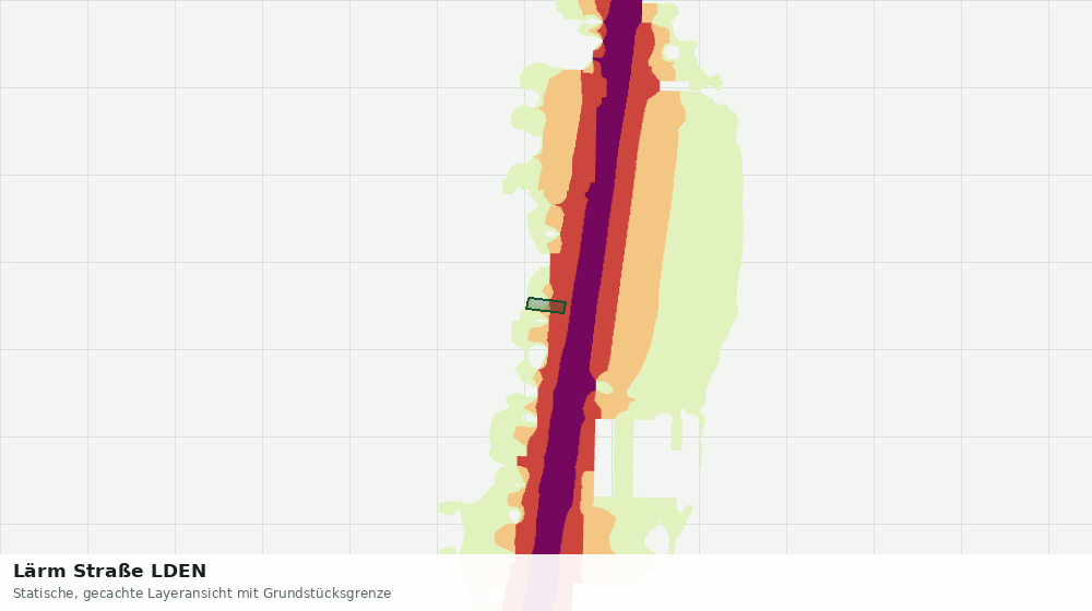 Statische Kartenansicht: Lärm Straße LDEN
