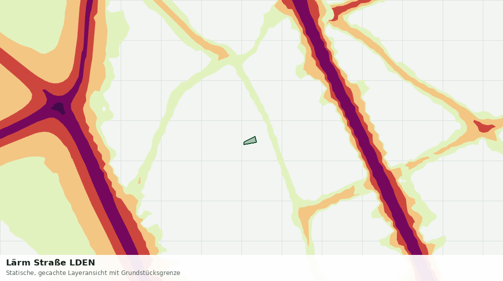 Statische Kartenansicht: Lärm Straße LDEN