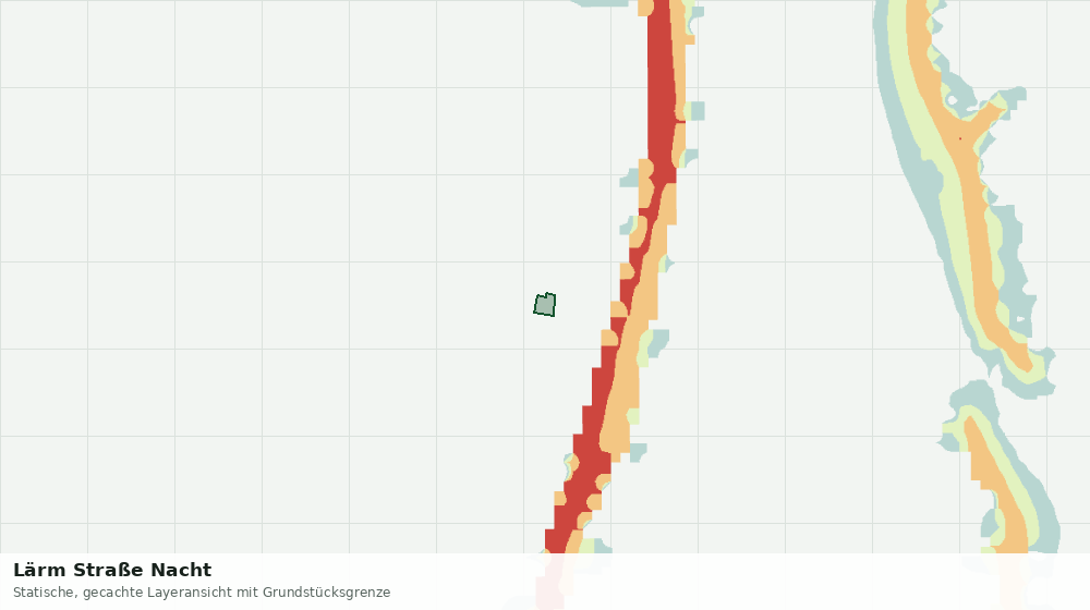 Statische Kartenansicht: Lärm Straße Nacht