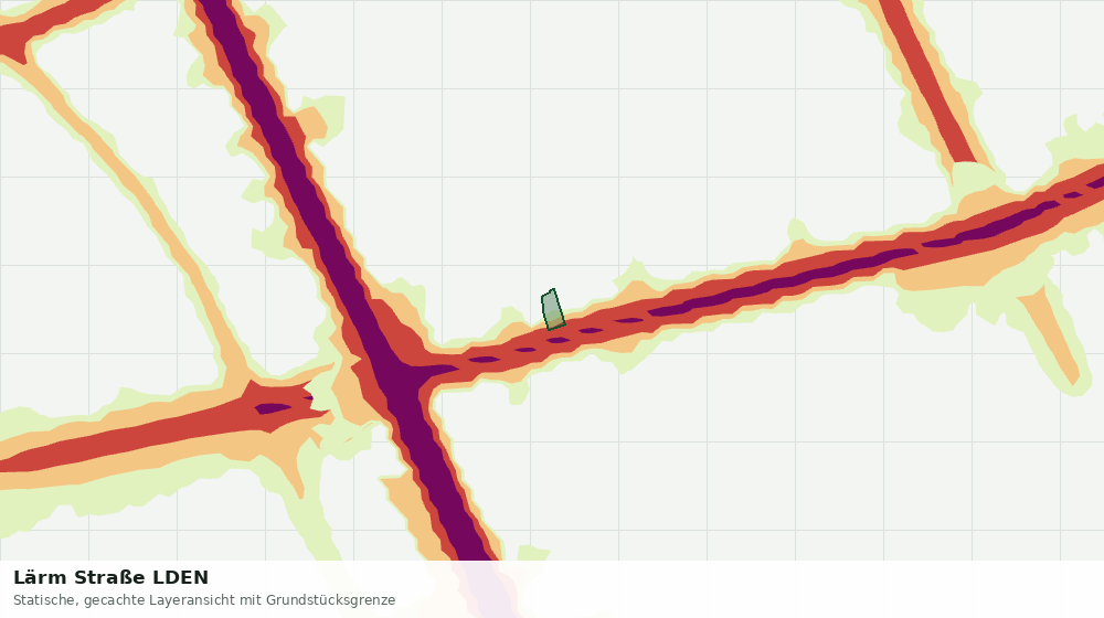 Statische Kartenansicht: Lärm Straße LDEN
