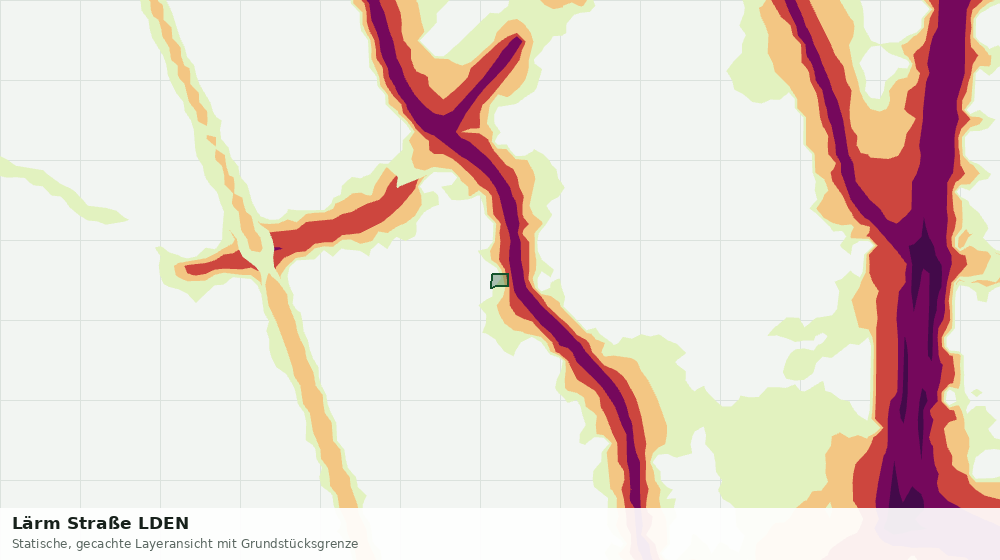 Statische Kartenansicht: Lärm Straße LDEN