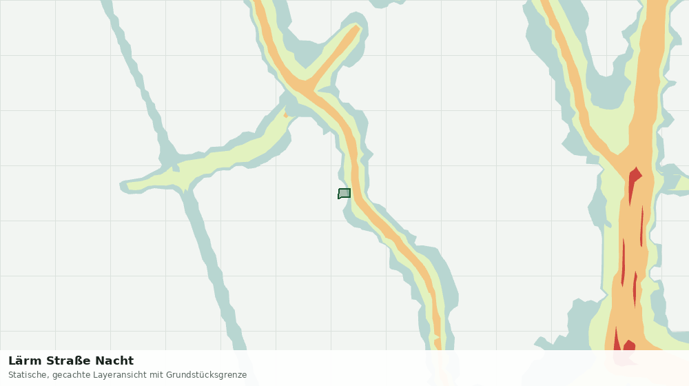 Statische Kartenansicht: Lärm Straße Nacht