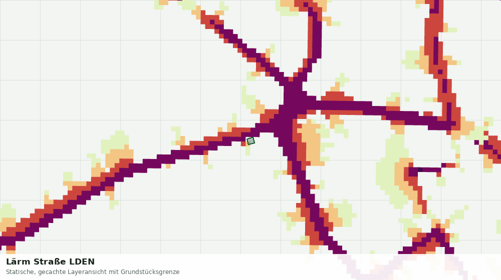 Statische Kartenansicht: Lärm Straße LDEN