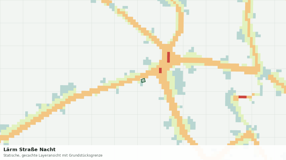 Statische Kartenansicht: Lärm Straße Nacht
