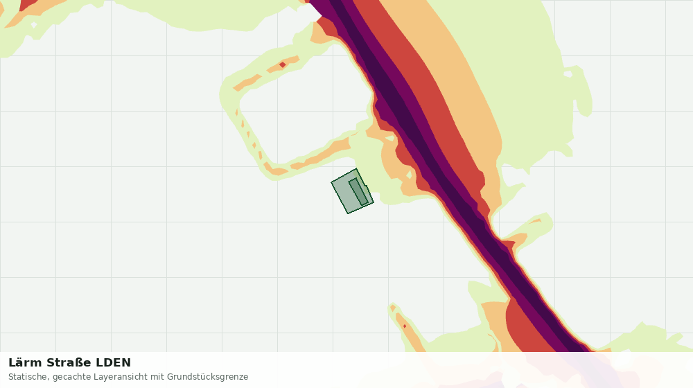 Statische Kartenansicht: Lärm Straße LDEN